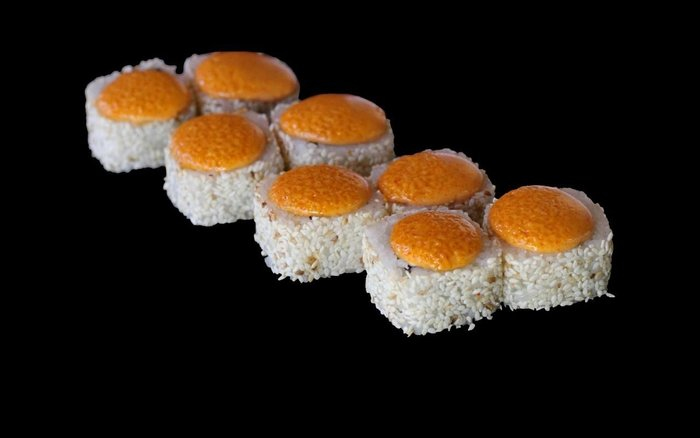 Запеченный Огненная креветка.