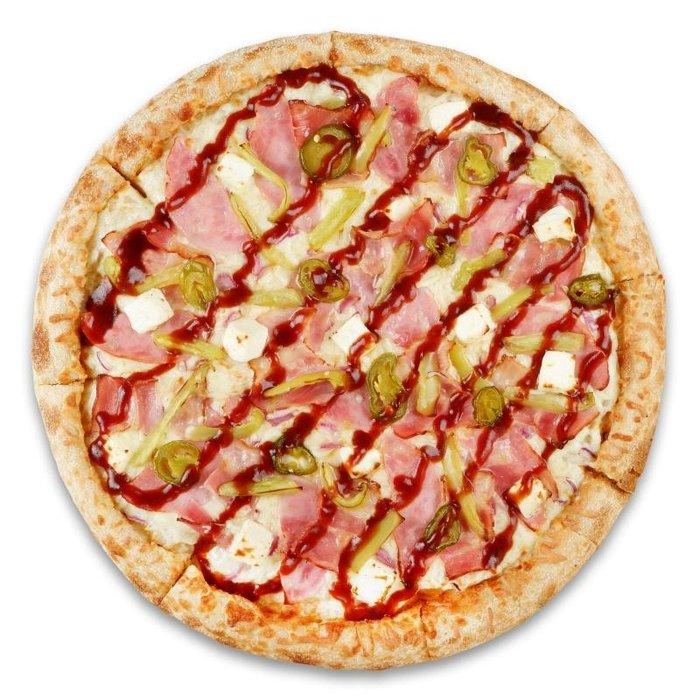 Пицца острая BBQ.